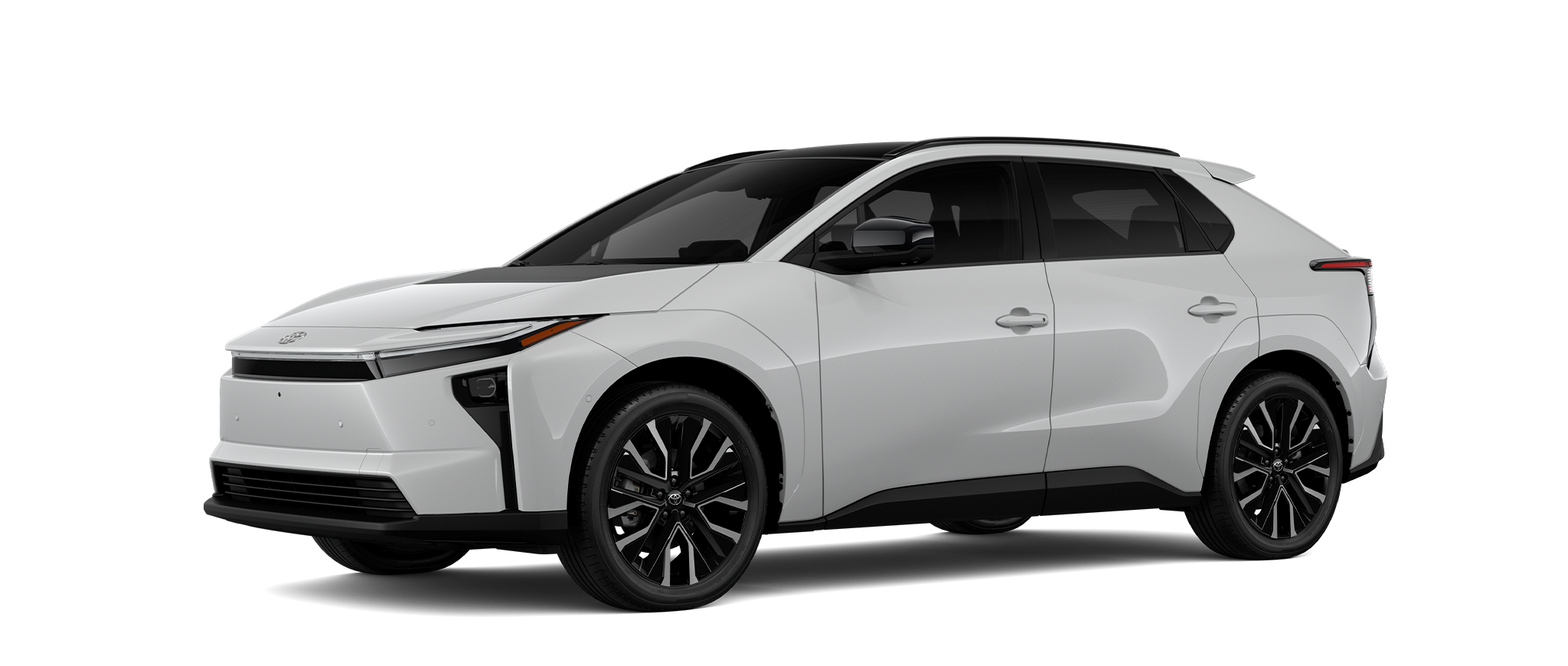 Toyota bZ Limited AWD, three-quarter front view